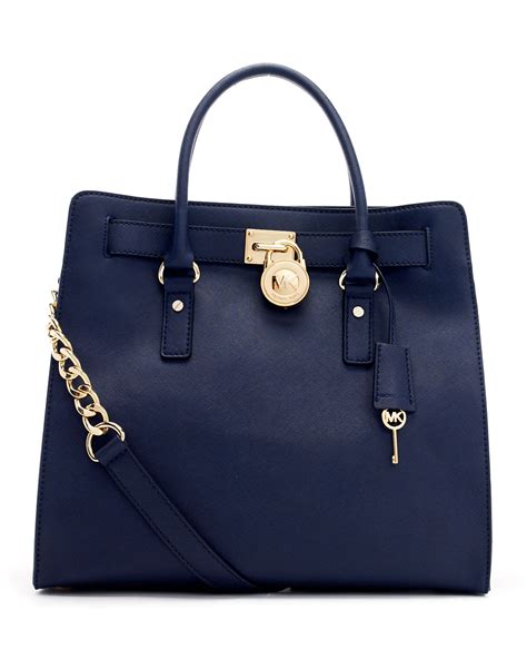 michael kors hamilton large logo ns tote|Michael Kors saffiano leather tote.